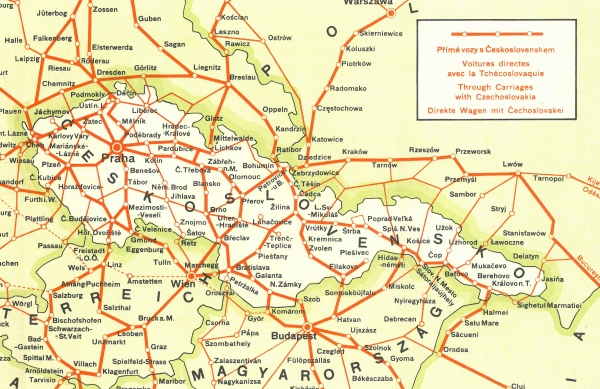 dobové železniční mapy
